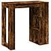 Tavolo Bar con Rastrelliera Rovere 102x50x103,5 cm Multistrato - Foto miniatura 6
