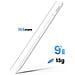 Penna Stilo Bluetooth Per Ipad Pro Con Rifiuto Del Palmo, Autonomia 9h E Ricarica Magnetica, Bianco - Foto miniatura 5