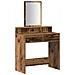 Tavolo da Trucco con Cassetti in Legno Antico 79x41x140 cm - Foto miniatura 1