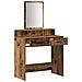 Tavolo da Trucco con Cassetti in Legno Antico 79x41x140 cm - Foto miniatura 5