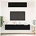 Mobile TV da Parete 4 pcs Rovere Nero Small 80 x 30 x 30.5 cm - Foto miniatura 2