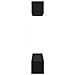 Mobile TV da Parete 4 pcs Rovere Nero Small 80 x 30 x 30.5 cm - Foto miniatura 9