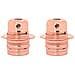 Portalampada 2 pz Oro Rosa E27 - Foto miniatura 1