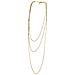 Collana Lunga Trinity In Ottone Placcato Oro - Foto miniatura 1