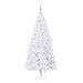 Albero di Natale artificiale Bianco 210 cm PVC e Acciaio - Foto miniatura 3