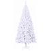 Albero di Natale artificiale Bianco 210 cm PVC e Acciaio - Foto miniatura 5