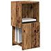 Mobile angolare Bianco 25,5x25x55cm Legno multistrato - Foto miniatura 3