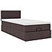 Struttura Letto Pouf con Materasso 80x200 cm in Tessuto - Foto miniatura 7