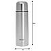 Thermos Kinghoff KH-4052 in acciaio inossidabile con coperchio Click-Clack - Foto miniatura 3