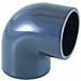 Raccordo Pvc 20mm A 90 Gradi  Giunto Per Tubi Idraulici Pn16 - Foto miniatura 1