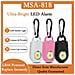 Allarme Di Sicurezza Personale A Led Ultra Luminoso - Allarme Di Emergenza Da 125 Db Con Portachiavi Black - Foto miniatura 3