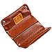 Custodia Vintage Portatile Per Tabacco Con Porta Cartine - Custodia In Morbida Pelle Pu Brown - Foto miniatura 1