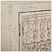 Armadio In Legno Intagliato Artigianalmente A 2 Ante Beige 78x35x140 - Foto miniatura 7