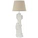 Lampada Da Tavolo Life In Poliresina Bianca Con Mani Scultoree Ø35x93 Cm - Foto miniatura 3