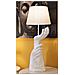 Lampada Da Tavolo Life In Poliresina Bianca Con Mani Scultoree Ø35x93 Cm - Foto miniatura 7