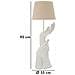 Lampada Da Tavolo Life In Poliresina Bianca Con Mani Scultoree Ø35x93 Cm - Foto miniatura 8