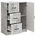Credenza Grigio Cemento 66 x 34,5 x 87 cm Legno ingegnerizzato - Foto miniatura 3