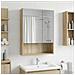 Mobiletto per specchio da bagno Rovere Sonoma 50 x 14,5 x 70 cm - Foto miniatura 4