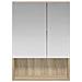 Mobiletto per specchio da bagno Rovere Sonoma 50 x 14,5 x 70 cm - Foto miniatura 5