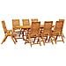 Set da Pranzo per Giardino 9 pcs Marrone - Foto miniatura 1
