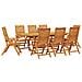 Set da Pranzo per Giardino 9 pcs Marrone - Foto miniatura 3