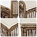 Set Divano da Giardino 6 pcs Beige polyrattan - Foto miniatura 4