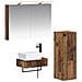 Set di Armadi da Bagno 4 pcs Legno antico 50 x 14,5 x 70 cm - Foto miniatura 1