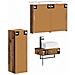 Set di Armadi da Bagno 4 pcs Legno antico 50 x 14,5 x 70 cm - Foto miniatura 3