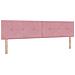 Letto con contenitore LED e materasso Rosa 200 x 200 cm Velluto - Foto miniatura 5