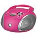 Radio portatile con lettore CD supporto MP3 / WMA Colore Rosa / Silver - Foto miniatura 3