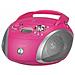 Radio portatile con lettore CD supporto MP3 / WMA Colore Rosa / Silver - Foto miniatura 5