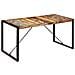 Tavolo Da Pranzo 160x80x75 Cm In Legno Massello Di Recupero - Foto miniatura 2