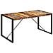 Tavolo Da Pranzo 160x80x75 Cm In Legno Massello Di Recupero - Foto miniatura 8