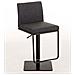Sgabello Bar Panama in Tessuto I Sgabello Alto Girevole E Regolabile 58-82 CM Grigio Scuro Base Metallo Opaco Nero - Foto miniatura 5