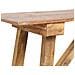 Tavolo Consolle 130x40x80 Cm In Legno Massello Di Recupero - Foto miniatura 2