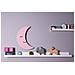 Luci Per Bambini Smiling Moon - Luna, Applique - Per Bambini - Da Cameretta - Rosa In Mdf, 25 X 3 X 40 Cm, 1 X Led Strip, Max 14,4 W, 600lm - Foto miniatura 1