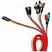 2pcs Pc Power Interruttore Di Ripristino Hdd Metallica Della Luce Del Cavo Led Kit Di Montaggio Per Il Computer - Foto miniatura 2