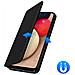 Custodia Samsung Galaxy A02s Portacarte Funzione Supporto Similpelle Nero - Foto miniatura 5
