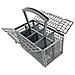 Universale Lavastoviglie Posate Carrello Cage Coperchio E Maniglia Estraibile (235 X 242 X 130)  - Foto miniatura 1