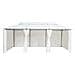 Gazebo Con Tende 600x298x270 Cm Bianco 180g / m - Foto miniatura 3