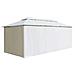 Gazebo Con Tende 600x298x270 Cm Bianco 180g / m - Foto miniatura 4