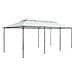 Gazebo Con Tende 600x298x270 Cm Bianco 180g / m - Foto miniatura 5