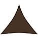 Parasole a Vela in Tessuto Oxford Triangolare 5x5x5 m Marrone - Foto miniatura 1