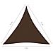 Parasole a Vela in Tessuto Oxford Triangolare 5x5x5 m Marrone - Foto miniatura 6