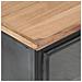 Comodino Grigio 40x30x50 Cm In Legno Massello Di Acacia - Foto miniatura 2