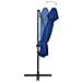 Ombrellone a Sbalzo con Doppia Copertura 250x250 cm Azzurro - Foto miniatura 5