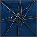 Ombrellone a Sbalzo con Doppia Copertura 250x250 cm Azzurro - Foto miniatura 8