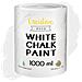 Chalk Paint Bianca | 1l | Vernice Per Legno | Pittura Gesso Opaca Lavabile | Perfetta Per Ristrutturazione Di Mobili Decorazione E Decoupage | Possibile Effetto Gradiente E Strofinamento - Foto miniatura 1