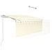 Tenda Automatica Con Parasole Led E Sensore Vento 3x2,5m Crema - Foto miniatura 2