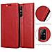 Custodia Compatibile Con Oppo A94 5g In Rosso Mela - Coperchio Protettiva Con Chiusura Magnetica, Funzione Stand E Tasca Per Le Carte - Foto miniatura 5